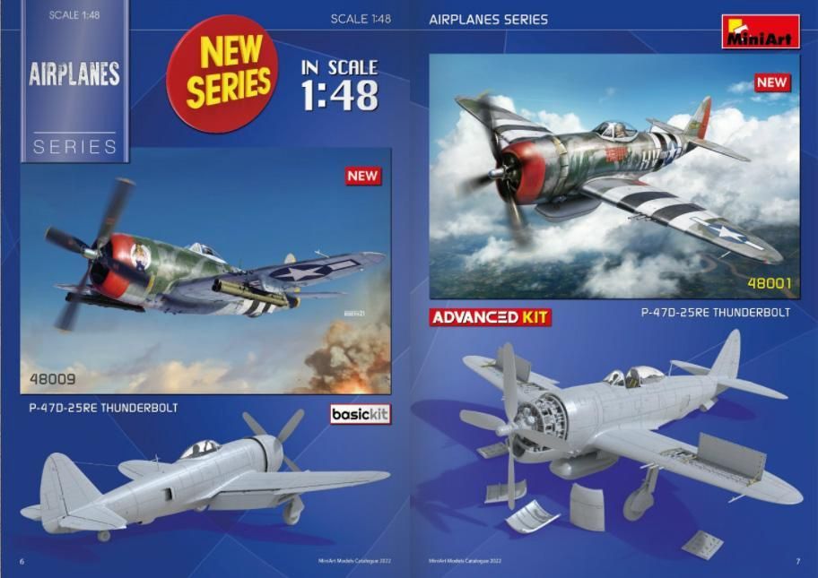 Aircraft Miniart 1/48 P-47D-25RE Thunderbolt Basic Kit