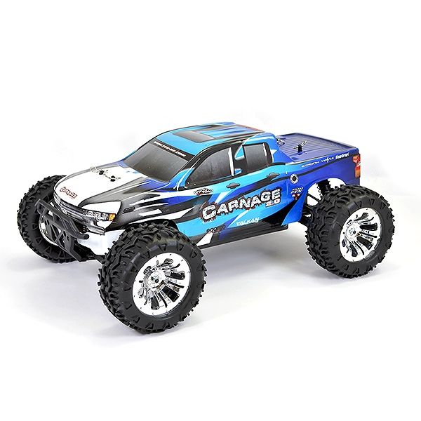 Carnage 2.0 1/10 Brushed 4WD Truck RTR (Blue)