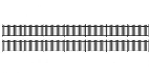 Modern Palisade Fencing - 896mm