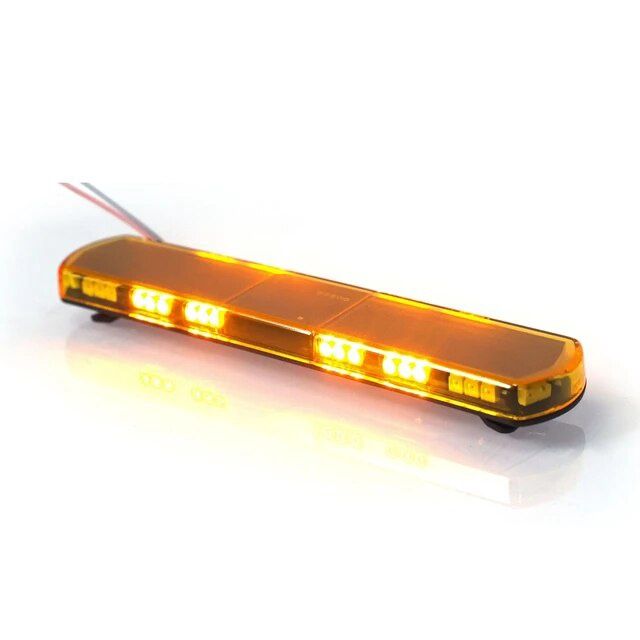 BWL-11321-Y-Y Wide orange roof bar with flashing LEDs (Orange cover)