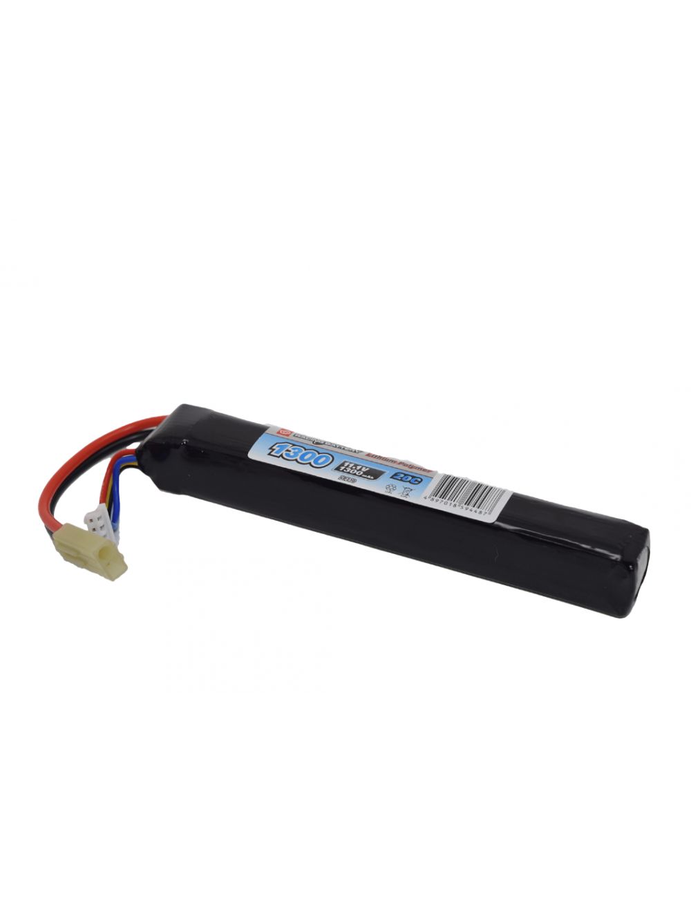 Airsoft 11.1V 1300mAh 20C Lipo Battery (Mini Tamiya)