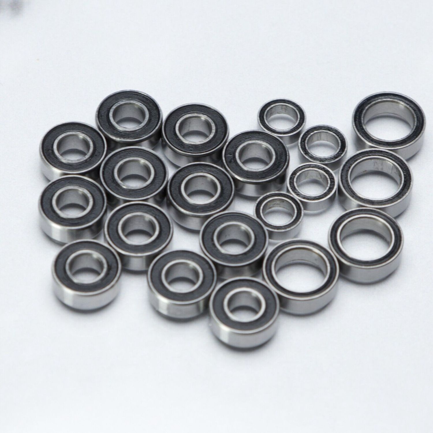 Rubber sealed bearing set for TT-01E