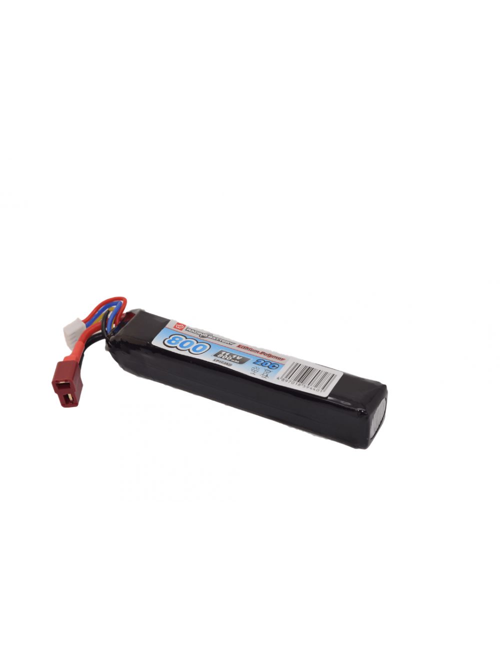 Airsoft 11.1V 800mAh 20C Lipo Battery (Mini Tamiya)