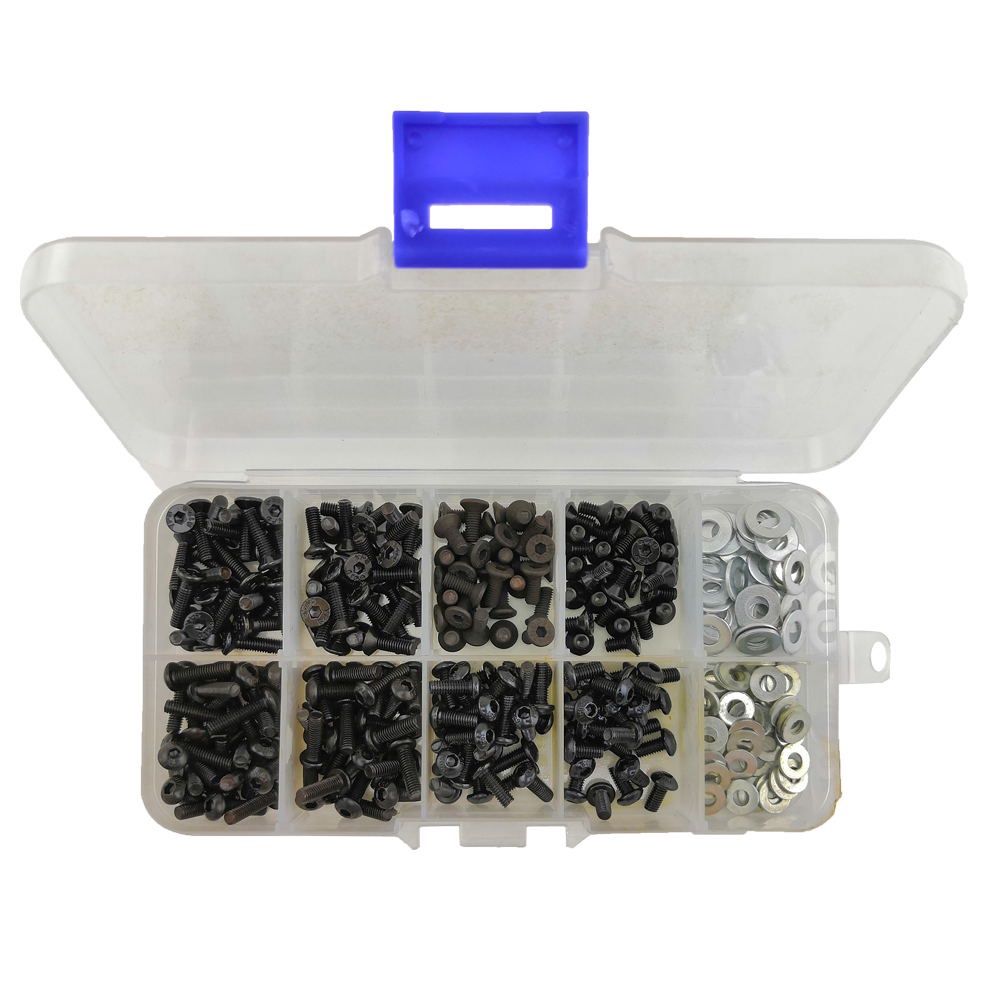 M3 Cap &amp; Countersunk Screw Pack (180pcs boxed)