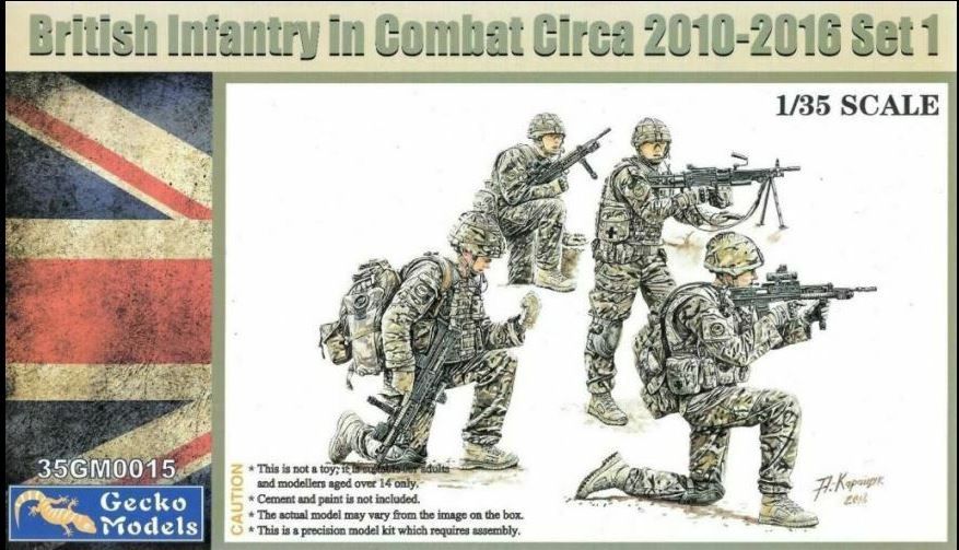 Military Gecko Models 1/35 British Infantry In Combat 2010-2016 Set 1