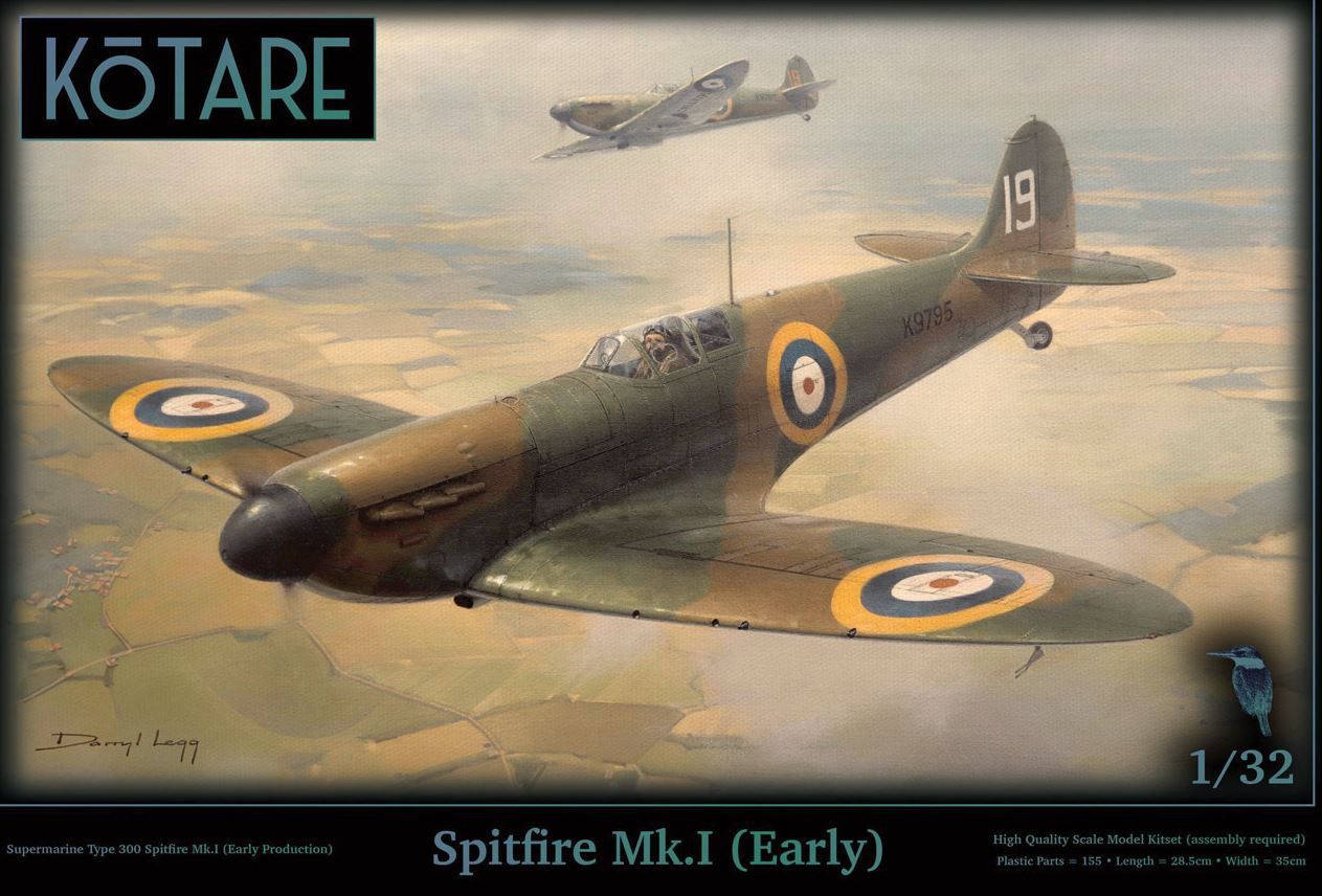 Aircraft Kotare 1/32 Spitfire MK I Early version with three markings