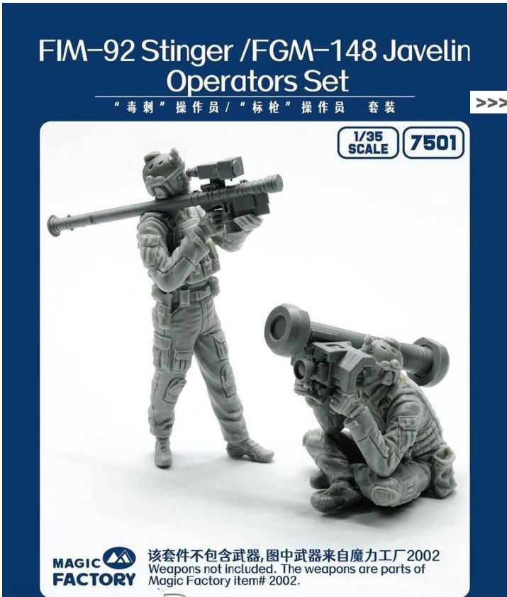 Military Magic Factory 1/35 Stinger/Javelin Operators Set (Resin)