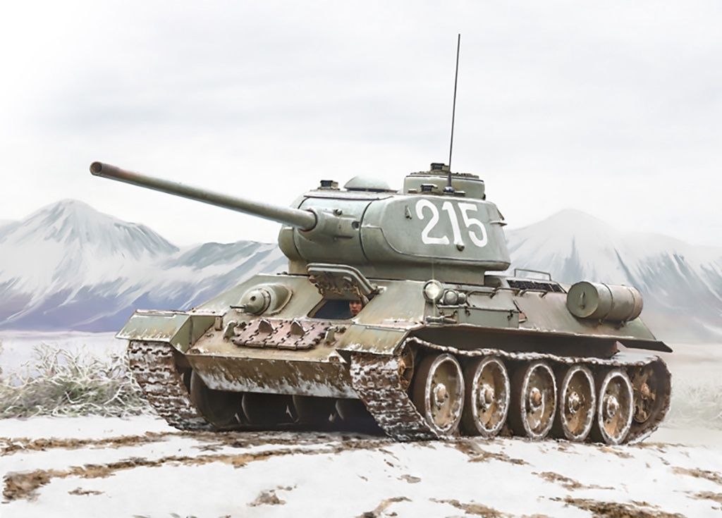 Military Italeri 1/35 T-34/85 Korean War