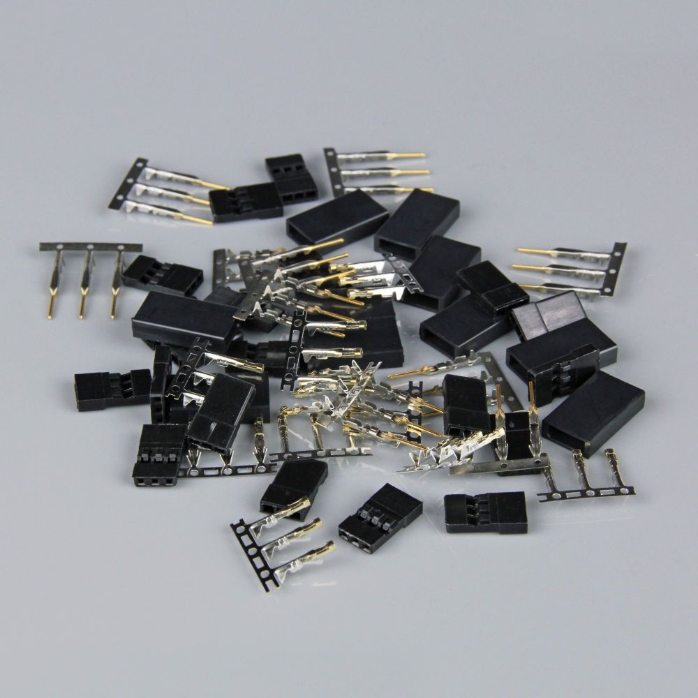 Hitec  / JR Connectors Pairs with Gold Pins (10pcs)