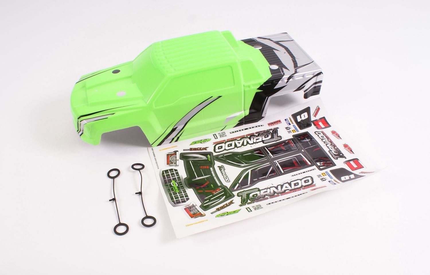 Wov Racing 1/9th Mustang Tornado Green Bodyshell
