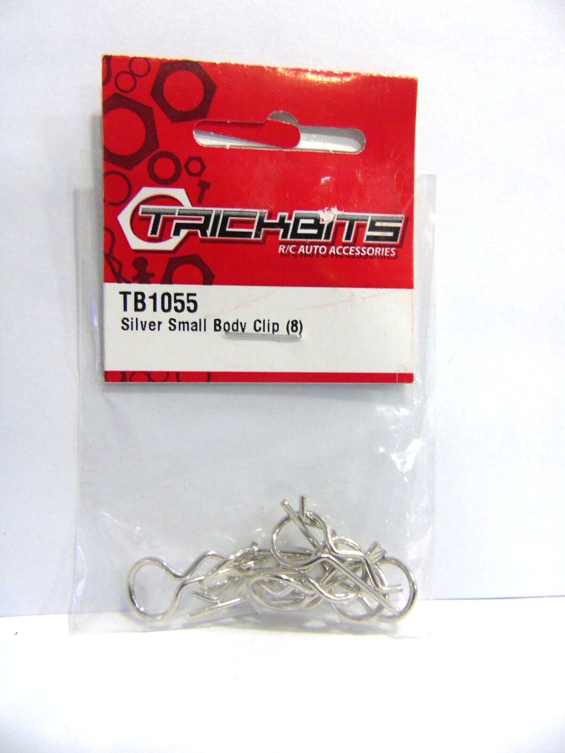 Small silver body clips
