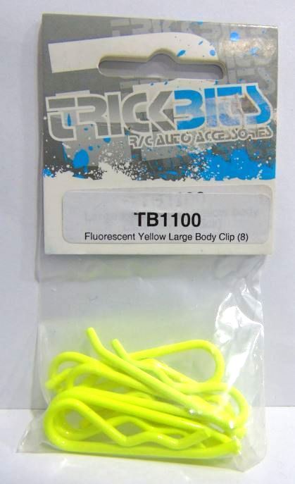 Fluorescent yellow body clips