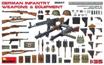 Military MiniArt 1/35 WWII German Infantry Weapons &amp; Equipment