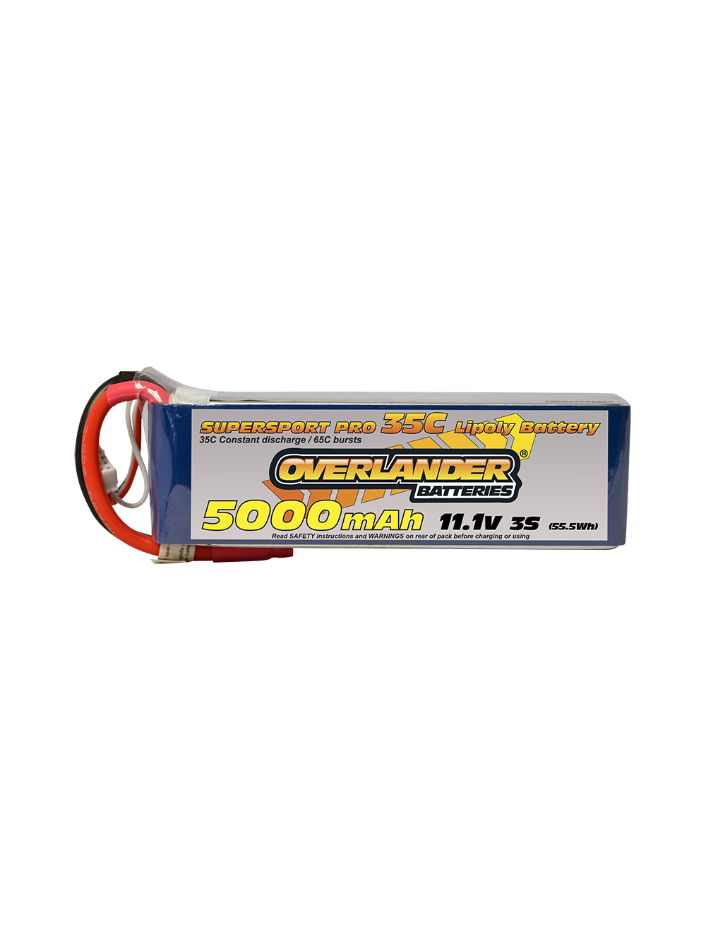 5000mAh 3S 11.1V 35C Lipo Battery with EC5 Connector