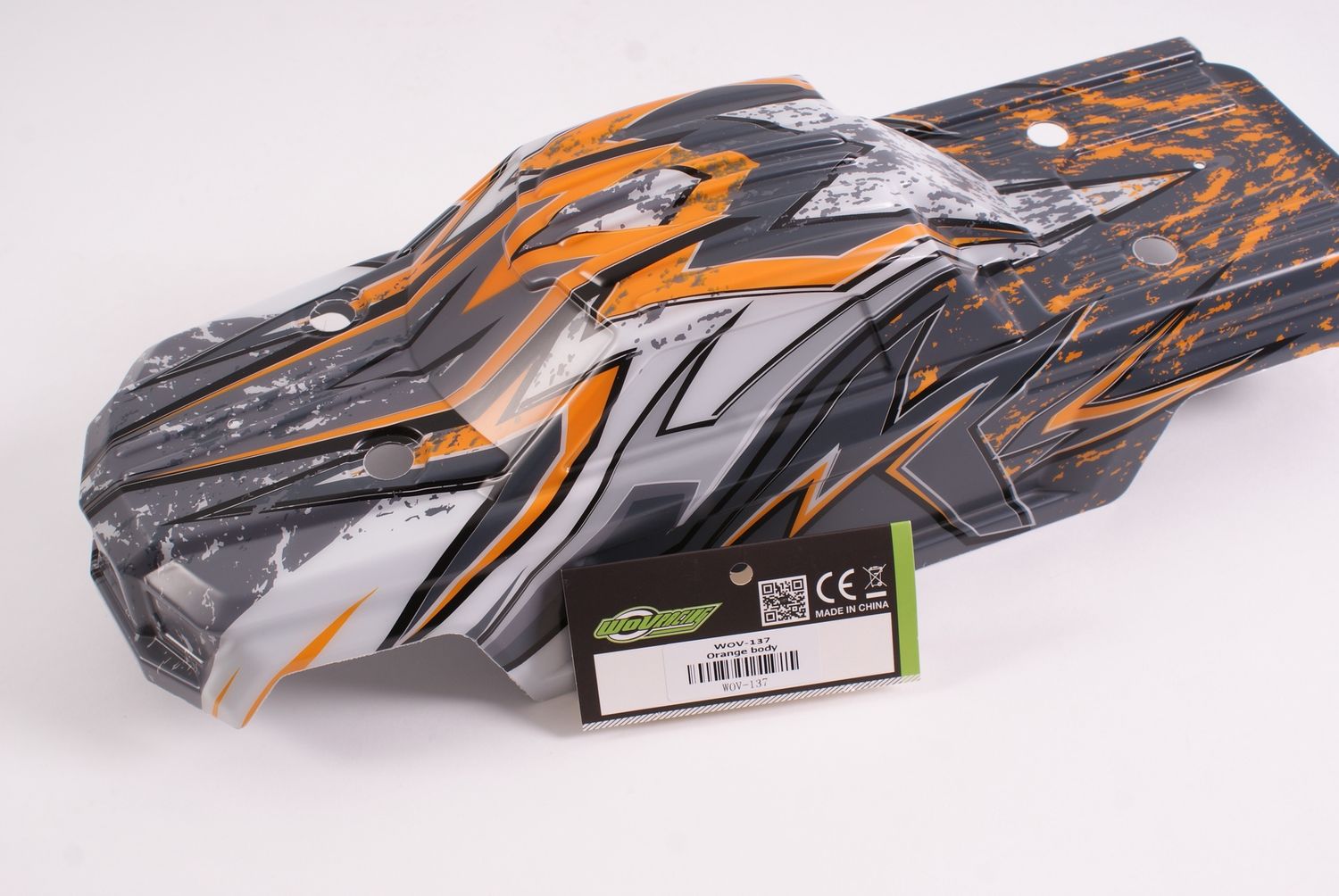 Wov Racing 1/9th Mustang Blitzkreg Orange Bodyshell