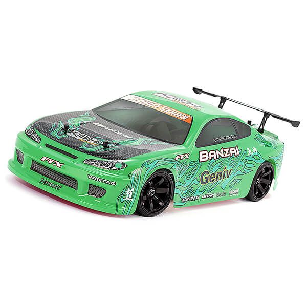 Banzai 2.4ghz 4WD RTR 1/10 Brushed Drift Car (Green)