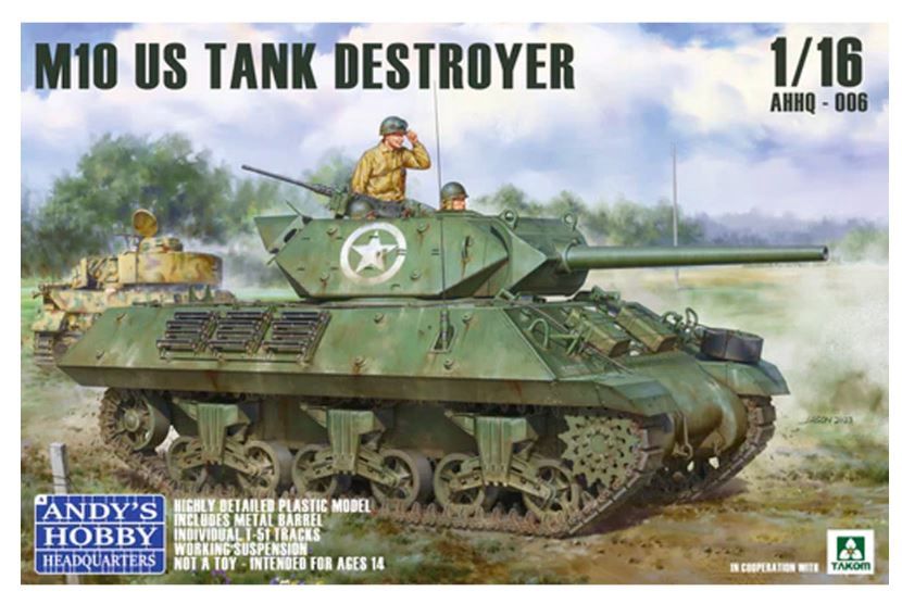 Military Andy's Hobby Headquarters 1/16 US M10 tank destroyer