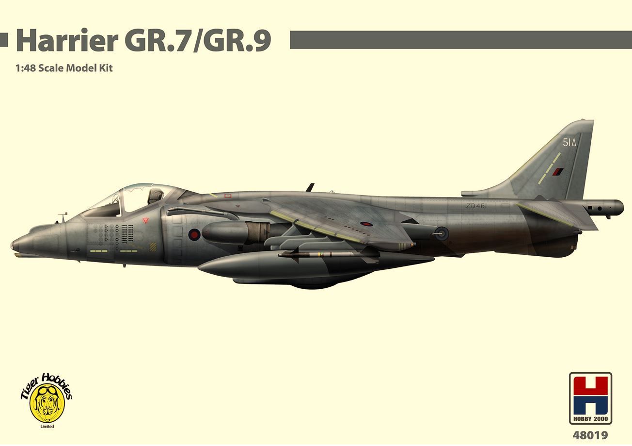 Aircraft Hobby 2000 1/48 BAE Harrier GR7 Tiger Hobbies Exclusive 2022