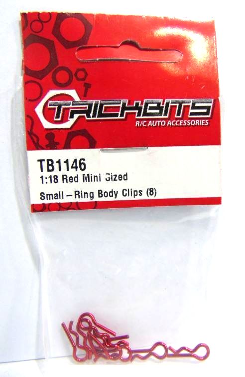 Mini red body clips