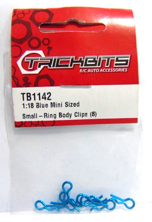 Mini blue body clips