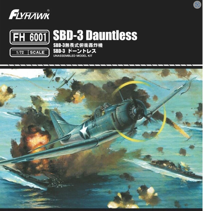Aircraft FlyHawk 1/72 Douglas SBD-3 Dauntless WWII US Navy