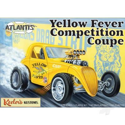 Cars, Bikes and Trucks Atlantis Models 1/25 Yellow Fever Dragster Keelers Kustoms