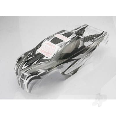 Body, T-Maxx, ProGraphix (replacement for the T-Maxx 2.5 painted Body. Graphics are printed, requires paint &amp; final colour application) / decal sheet