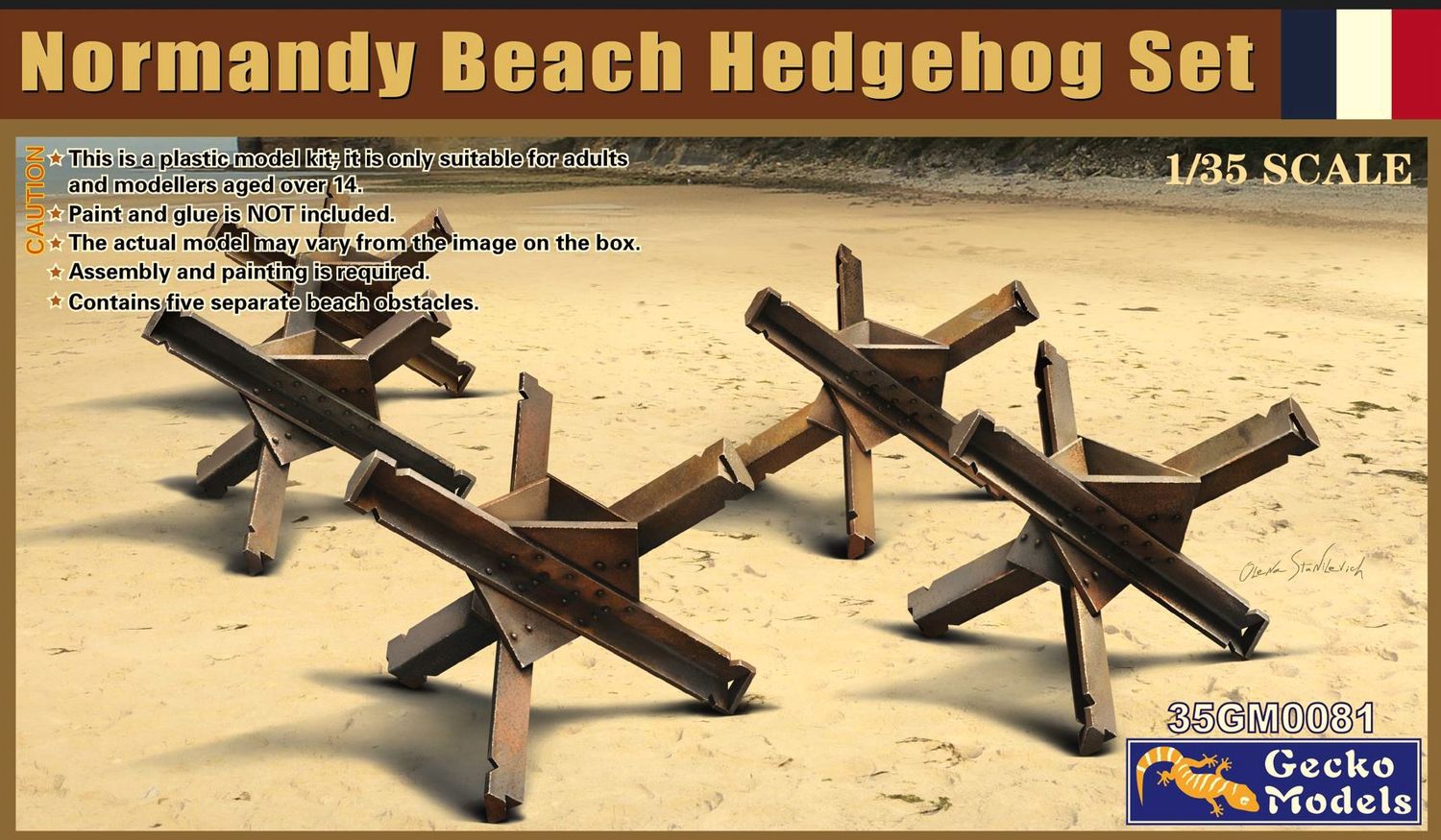 Military Gecko Models 1/35 Normandy Beach Hedgehog Set