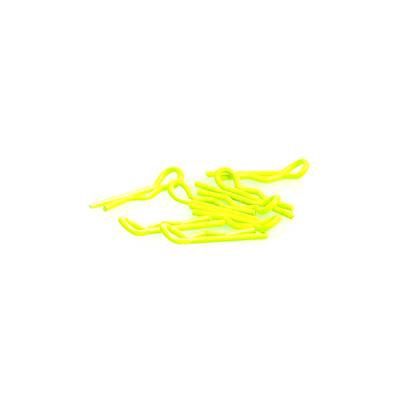 Small Body Clips 1/10 Fluorescent Yellow (Pack of 8)