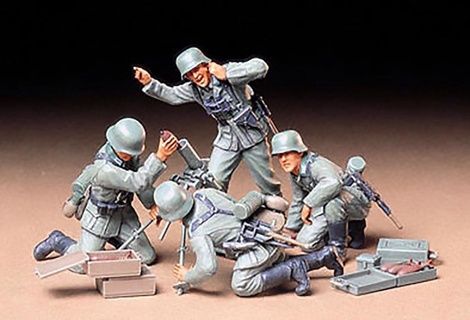 Military Tamiya 1/35 German Infantry Mortar Team