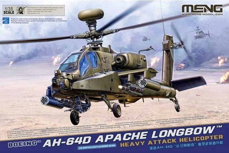 Aircraft Meng 1/35 Boeing AH-64D Apache Longbow Attack Helicopter