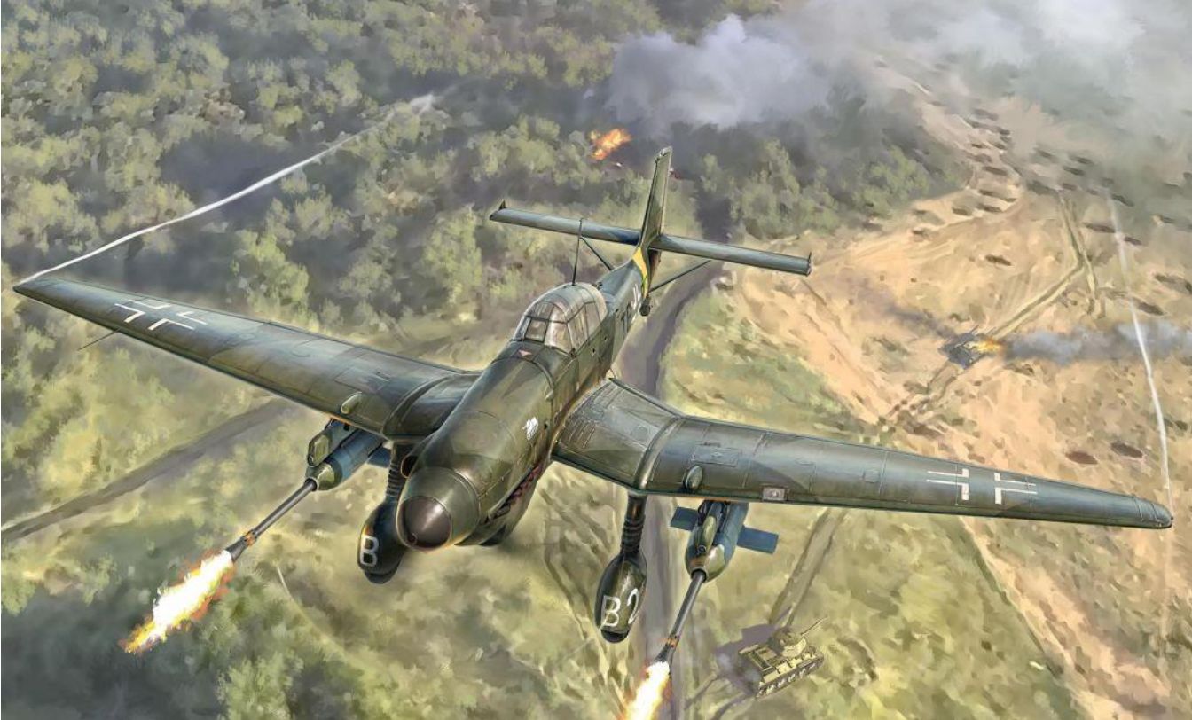 Aircraft Italeri 1/48 Junkers Ju-87 G-1 Stuka Kanonenvogel