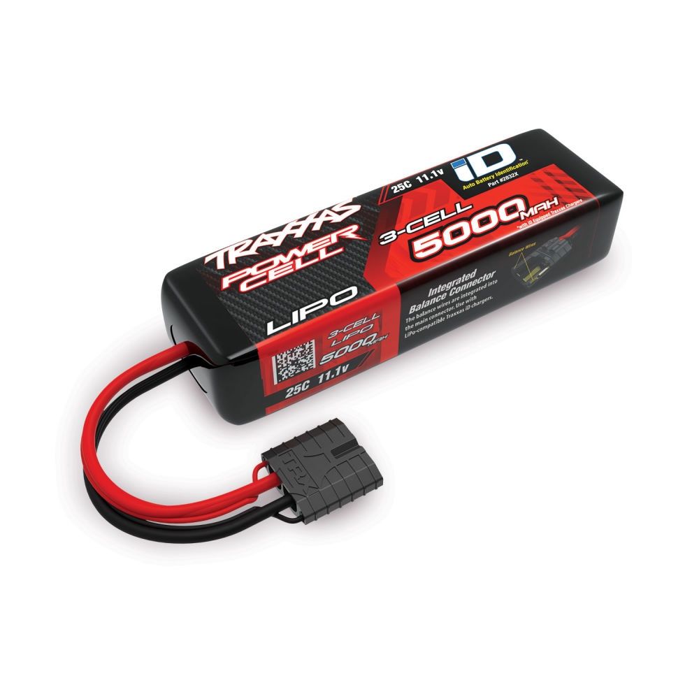 5000mAh 11.1V 25C Li-Po ID Battery (135x29x44mm)