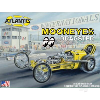 Cars, Bikes and Trucks Atlantis Models 1/25 1:25 Mooneyes Dragster