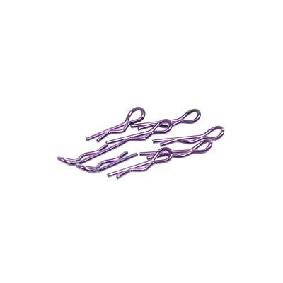 Small Body Clips 1/10 Metallic Purple (Pack of 8)