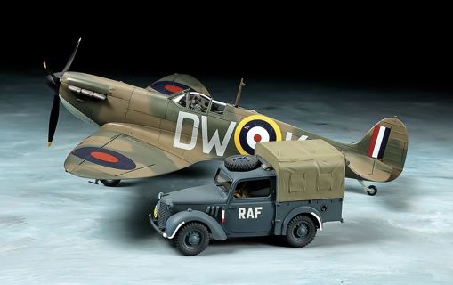 Aircraft Tamiya 1/48 Spitfire Mk.I &amp; 10HP Light Utility Car