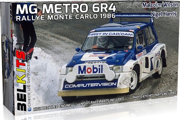 Cars, Bikes and Trucks Bel 1/24 MG Metro 6R4 Rallye Monte Carlo 1986