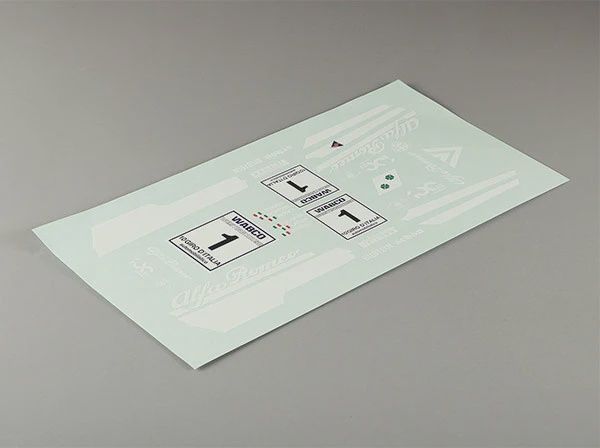 KILLERBODY DECAL SHEET (1/10 A LFA ROMEO 75 TURBO EVOLUZIONE)