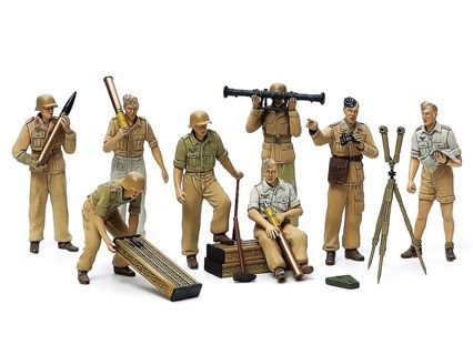 Military Tamiya 1/35 Africa Luftwaffe German Artillery Crew