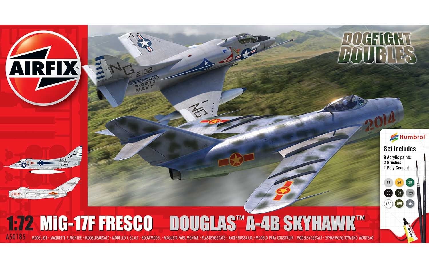 Aircraft Airfix 1/72 Mig-17F Fresco vs Douglas A-4B Skyhawk