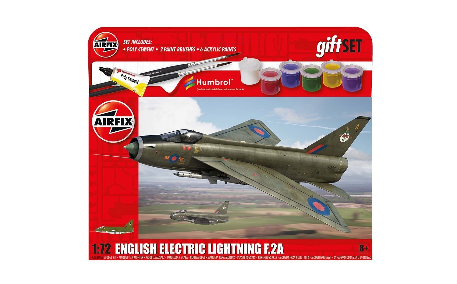 Aircraft Airfix 1/72 Hanging Gift Set - English Electric Lightning F.2A