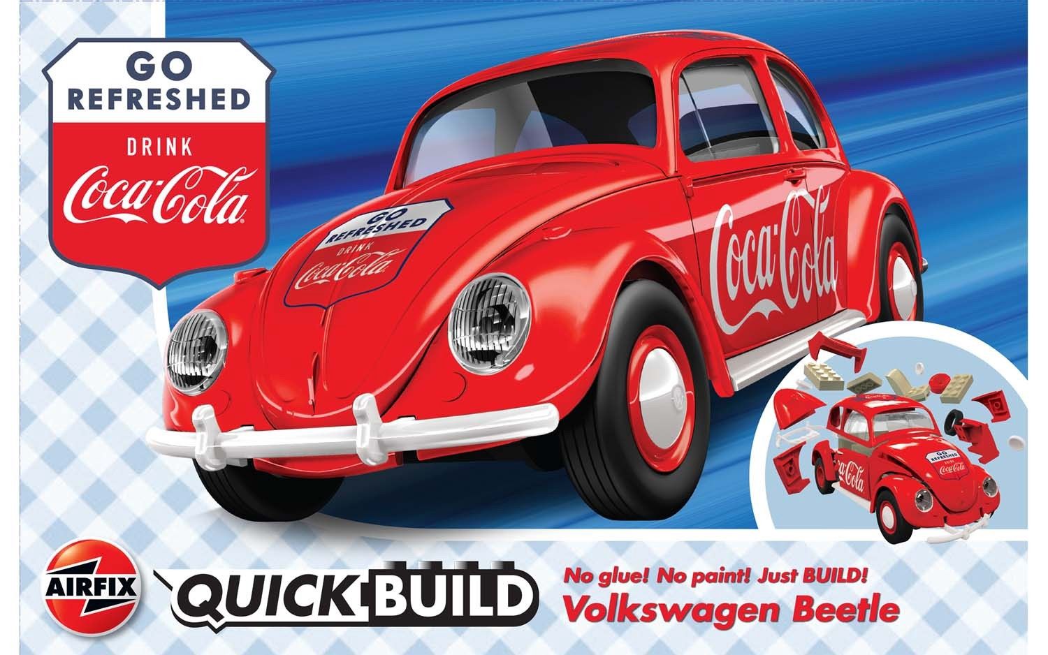 Cars, Bikes and Trucks Airfix Quickbuild Quickbuild Volkswagen Beetle Coca-Cola