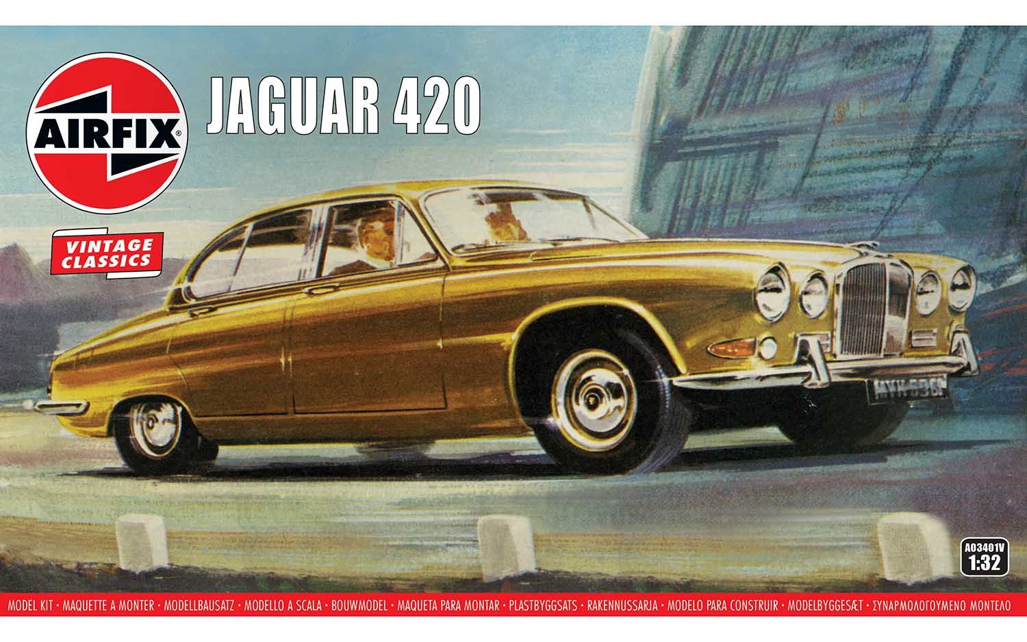 Cars, Bikes and Trucks Airfix 1/32 Jaguar 420 Vintage Kit