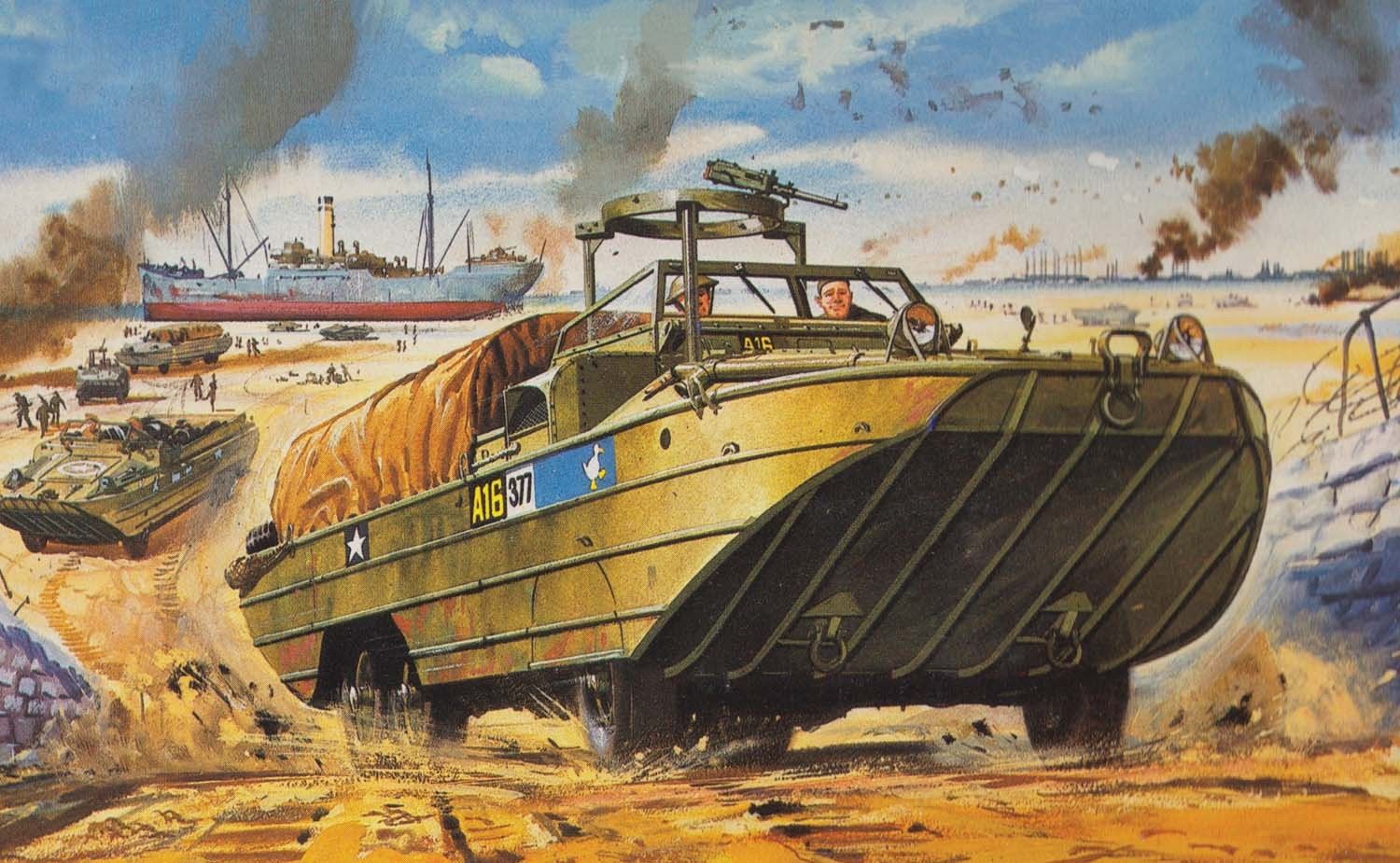 Military Airfix 1/76 WWII DUKW Amphibious Truck