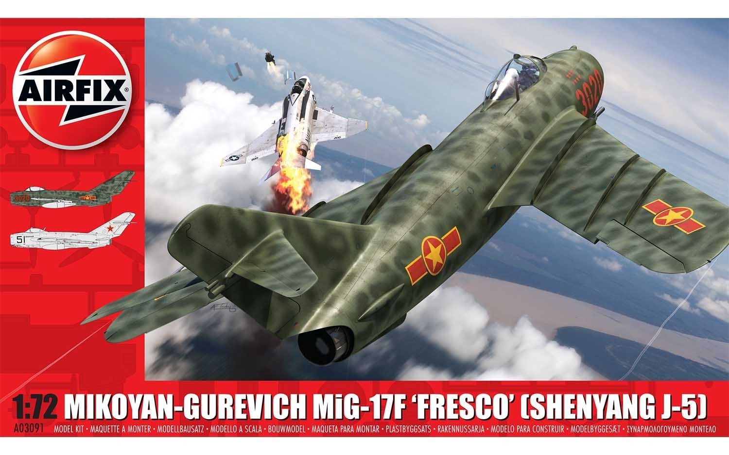 Aircraft Airfix 1/72 Mikoyan-Gurevich MiG-17F Fresco