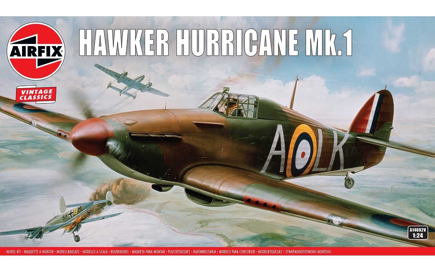 Aircraft Airfix 1/24 Hawker Hurricane Mk.I Vintage Kit