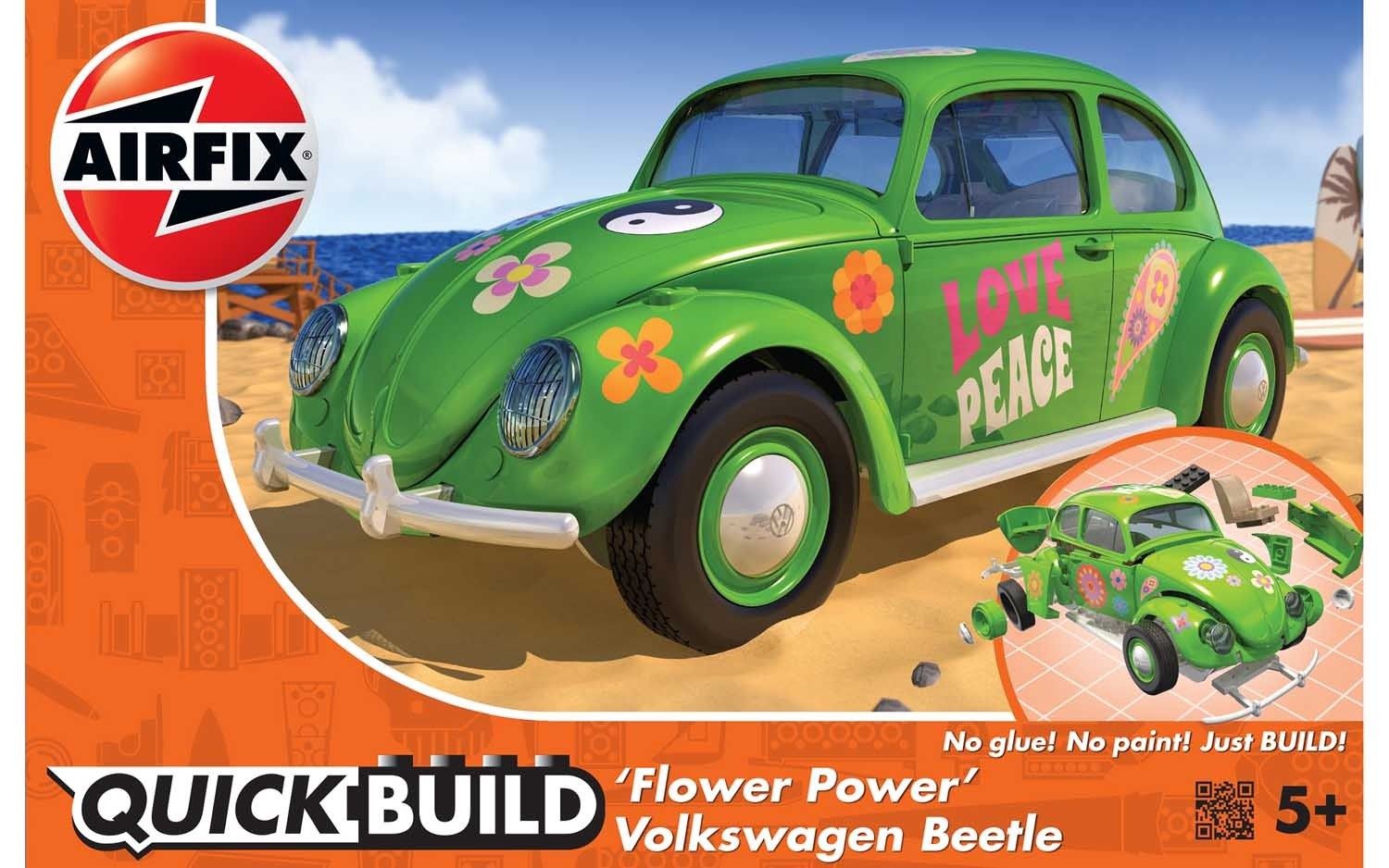 Cars, Bikes and Trucks Airfix Quickbuild Quickbuild `Flower Power`Volkswagen Beetle