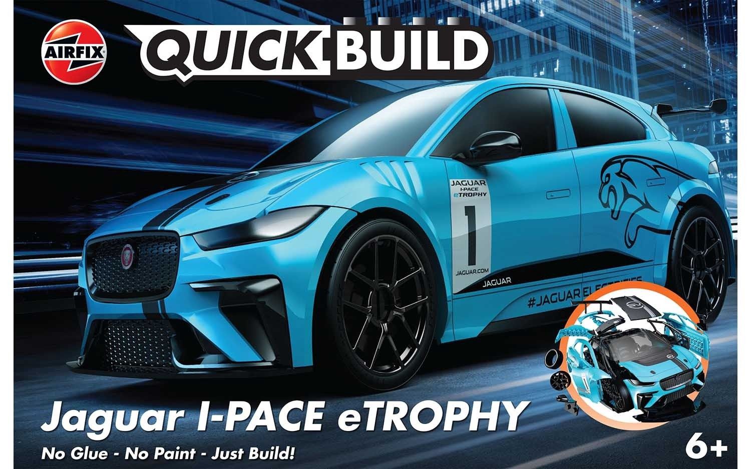 Cars, Bikes and Trucks Airfix Quickbuild Quickbuild Jaguar I-Pace eTrophy