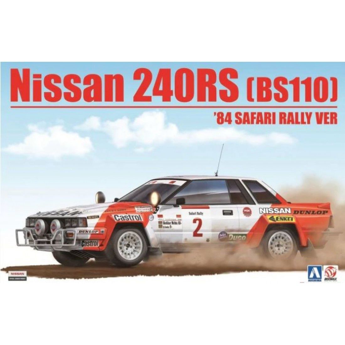 Cars, Bikes and Trucks Aoshima 1/24 Nissan 240RS BS110 1984 Safari Rally