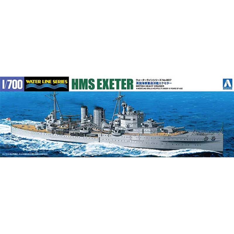 Ship Aoshima 1/700 HMS Exeter
